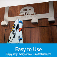 Camco 53388 Over-the-Door Towel Hanger, RV Campsite