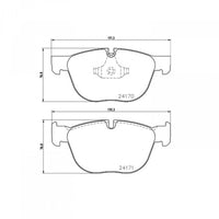 Hella Pagid 355012541 BMW X5 X6 Front Brake Pads