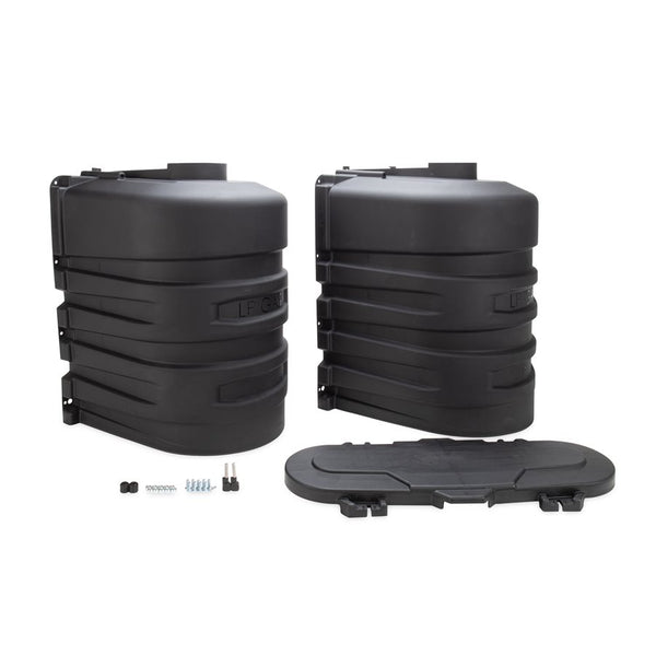 Camco 50502 Dual 20 lb Propane Tank Cover, Black
