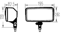 Hella Marine H3 55W Driving Lamp | Chrome Housing