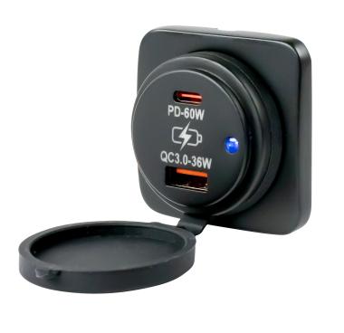 Sea-Dog USB-A/USB-C Charging Socket, 12V/24V Marine