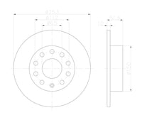 Hella Pagid 355122612 Rear Rotor | VW Jetta Audi A3