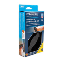 Camco 40324 RV Bumper Cap, 4-Inch Square Vented, Black