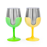 Camco Stainless Wine Tumbler Set 51916, 2-Pack