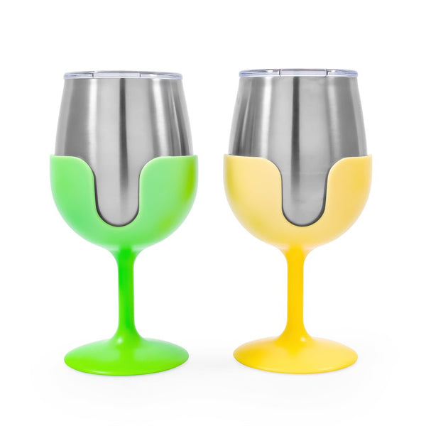 Camco Stainless Wine Tumbler Set 51916, 2-Pack