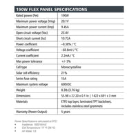 Go Power Eclipse Flex 190W Flexible Solar Panel