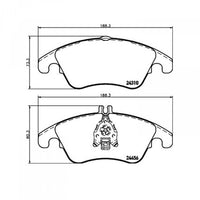 Hella Pagid 355012621 Brake Pad Set | Low-Metallic