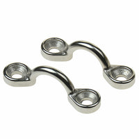 T-H Marine Stainless Bimini Strap Pad Eye, Set of 2