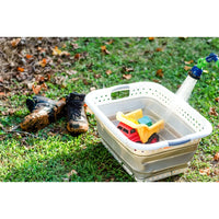 Camco 51903 Collapsible Utility Basket 18x24 White/Gray