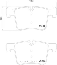 Hella Pagid 355015781 BMW Front Brake Pads