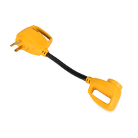 Camco 55563 50A-30A Dogbone Adapter, Surge Protected