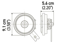 Hella Marine S92 24V Dual-Tone Disc Horn Kit 113 dB