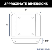 Lewmar SWA Jack Plate Mount Black | Axis & Vector