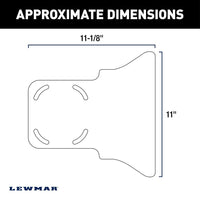 Lewmar SWA Jack Plate Mount White | Axis & Vector