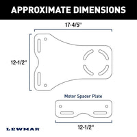 Lewmar SWA Sandwich Mount Kit White | Axis & Vector