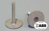 Weld Mount 1" Stainless 1/4-20 Stud, 10 Pack