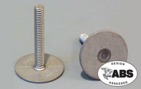 Weld Mount 1" Stainless 1/4-20 Stud, 10 Pack