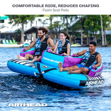 AIRHEAD Booyah! 3 | 1-3 Rider Towable Tube for Boating 