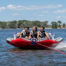 AIRHEAD Chariot Warbird 3 | 1-3 Rider Towable Tube for Boating 
