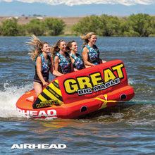 AIRHEAD Great Big Mable | 1-4 Rider Towable Tube for Boating 
