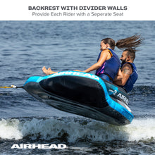 AIRHEAD Ripple Effect 2 | 1-2 Rider Towable Tube for Boating 
