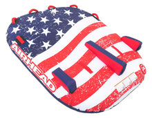 AIRHEAD Stars & Stripes 2 | 1-2 Rider Towable Tube for Boating 