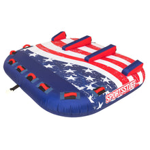 AIRHEAD Stars & Stripes 3 | 1-3 Rider Towable Tube for Boating 