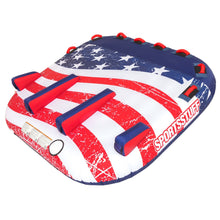 AIRHEAD Stars & Stripes 3 | 1-3 Rider Towable Tube for Boating 