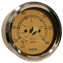 VDO Allentare Teak 60MPH 3-3/8&quot; (85mm) Pitot Speedometer