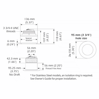Airmar B164 1kW 20° Thru-Hull Transducer w/Blue Connector