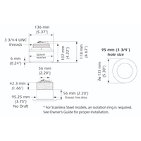 Airmar B175H Bronze Thru Hull 12° Tilt - 1kW - Requires Mix and Match Cable