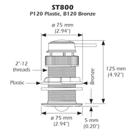 Airmar ST800PV-N2 NMEA 2000 Speed & Temp Transducer