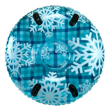Aqua Leisure 43" Pipeline Sno™ Clear Top Racer Sno-Tube - Cool Blue Plaid