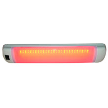 Aqua Signal Maputo Rectangular Multipurpose Interior Light w/Rocker Switch - Red/White LED