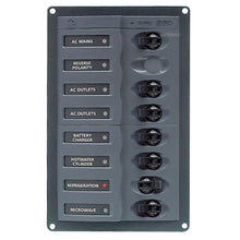 BEP AC Circuit Breaker Panel w/o Meters, 6 Way w/Double Pole Mains