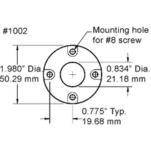 Blue Sea 1002 Cable Clam 0.8"