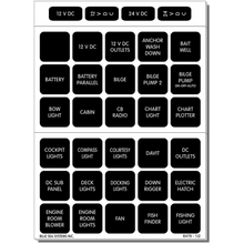 Blue Sea 4216 Square Format Label Set - 60