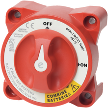 Blue Sea 5511e e-Series Dual Circuit Plus Battery Switch