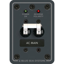 Blue Sea 8079 AC Main Only Circuit Breaker Panel - White Switches