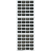 Blue Sea 8214 Black Small Format Label Kit - 60 Labels