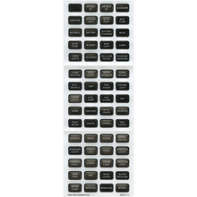 Blue Sea 8214 Black Small Format Label Kit - 60 Labels