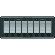 Blue Sea 8261 Waterproof Panel 8 Position - Slate Grey