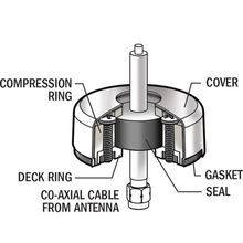 Blue Sea CableClam w/Stainless Steel Dress Cap - 0.68"