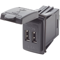 Blue Sea Dual USB Charger - 24V Contura Mount