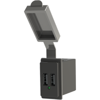 Blue Sea Dual USB Charger - 24V Contura Mount