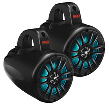 Boss Audio 4" Amplified Wake Tower Multi-Color Illuminated Speakers - Black