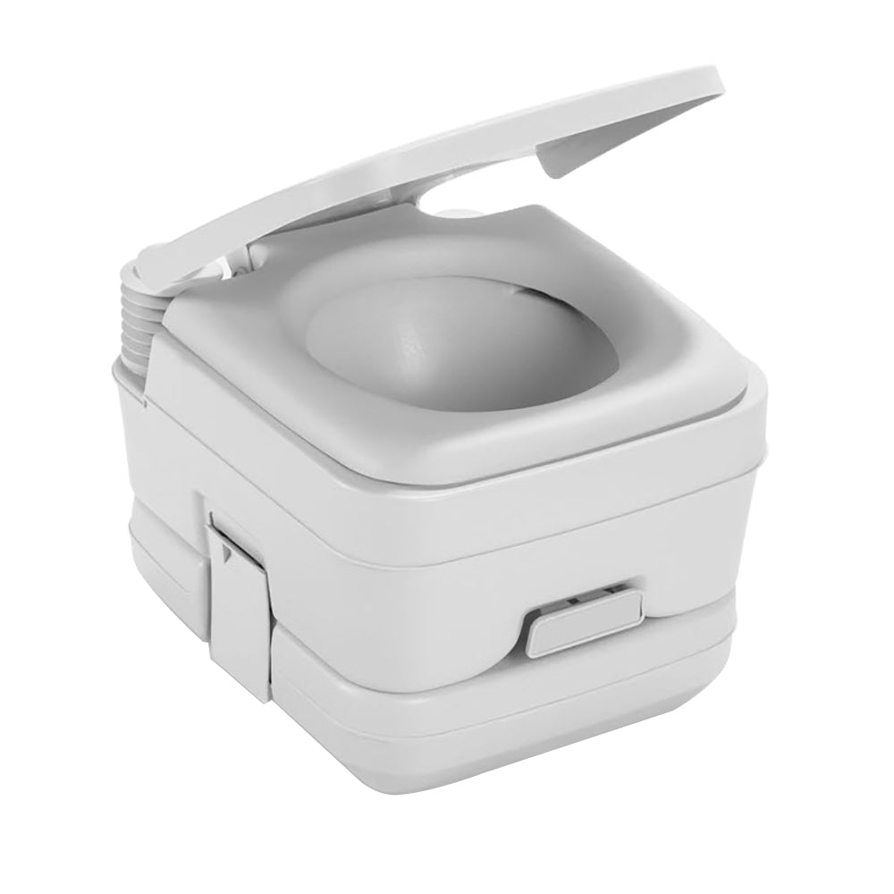 Dometic 964 MSD Portable Toilet w/Mounting Brackets 2.5 Gallon Platinum Marine Plumbing