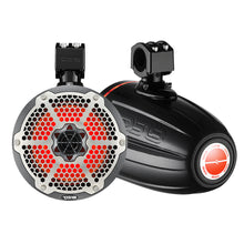 DS18 X Series HYDRO 6.5" 2-Way Wakeboard Pod Tower Speakers w/1.5" Compression Driver & RGB Lights - 450W - Black