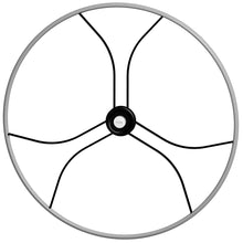 Edson 40" "Double Black Diamond" Wheel w/Comfort Grip - Gray