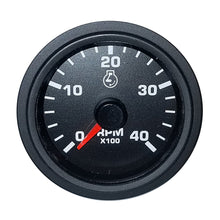Faria 2" Tachometer Variable Frequency 4000 RPM Gauge - Black - Bulk Packaging